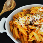 Penne with Fresh Tomato Sauce and Grilled Sausage