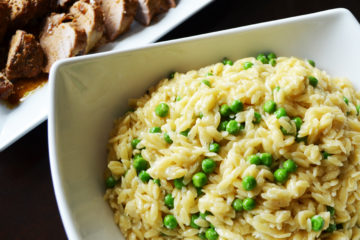 Orzo with Parmesan and Peas