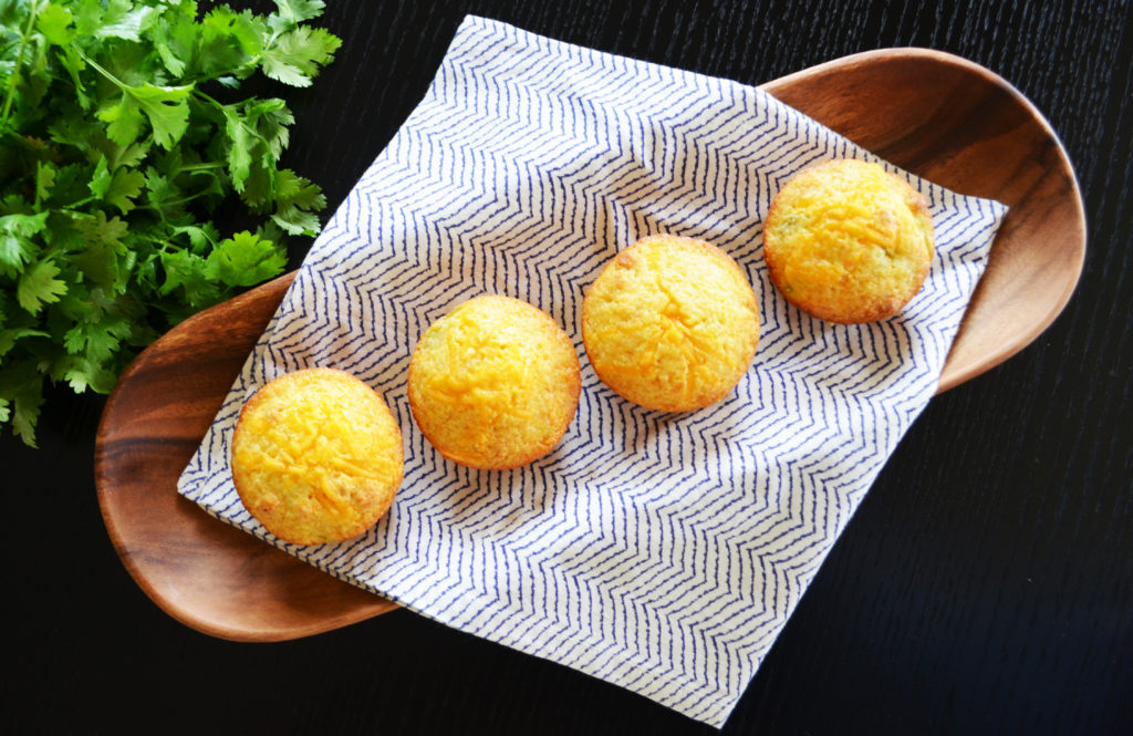 Green Chile’s and Cheddar Corn Muffins