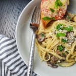 The Best Mushroom and Cream Sauce Spaghetti