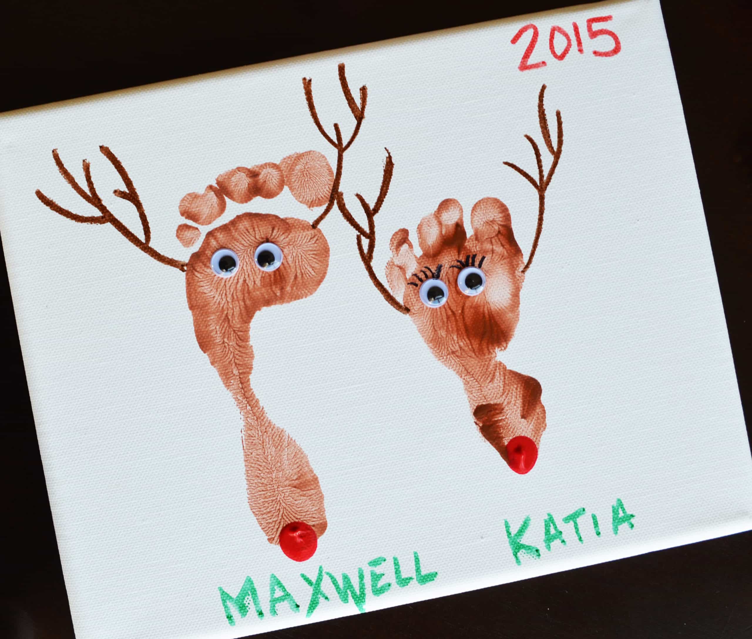 Reindeer Christmas Canvas