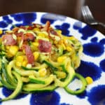 Zoodles With Bacon and Cilantro Lime Sauce