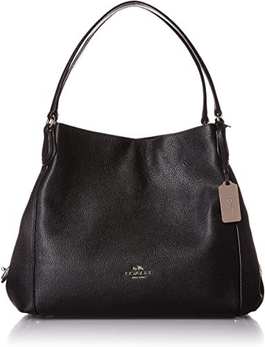 COACH Womens Pebbled Leather Edie 31 Shoulder Bag